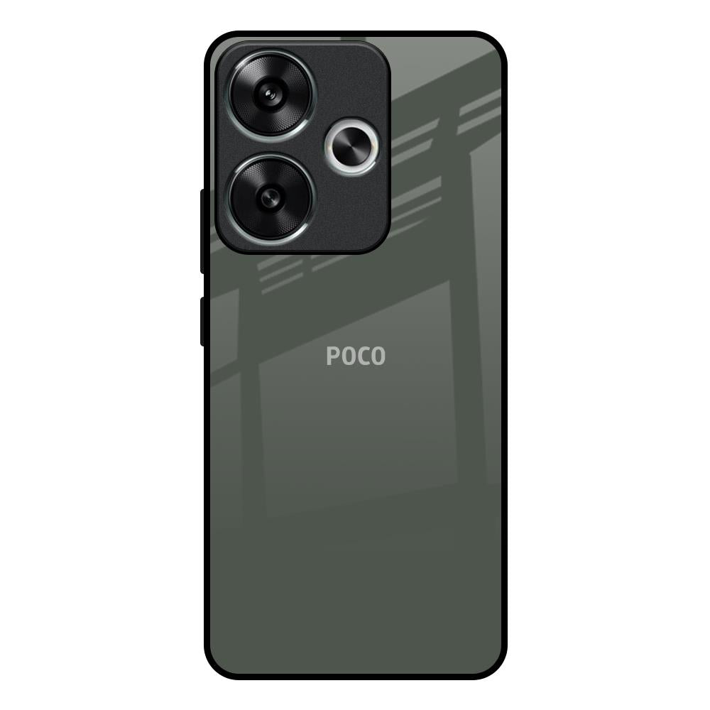 Charcoal Poco F6 5G Glass Back Cover Online