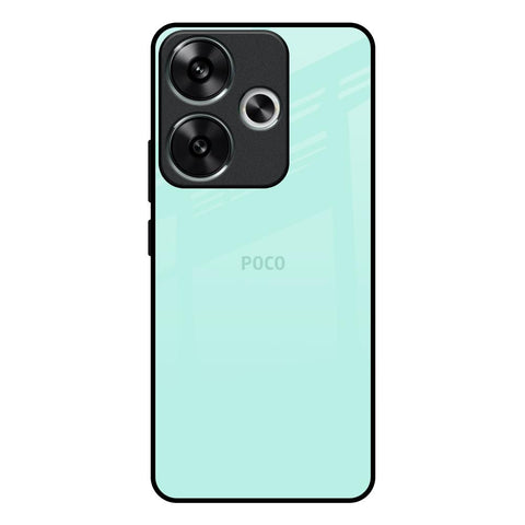 Teal Poco F6 5G Glass Back Cover Online