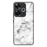 Satin White Marble Poco F6 5G Glass Back Cover Online