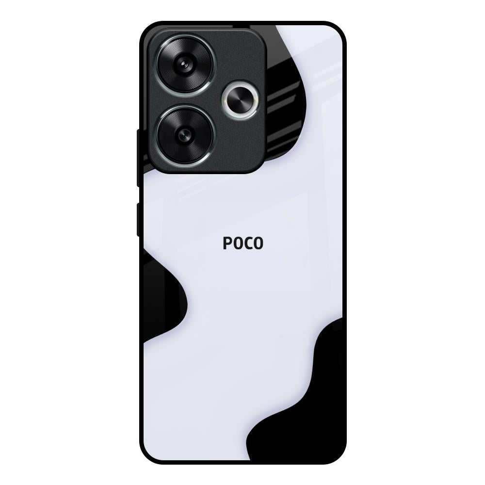 Wheat Cream Wavy Poco F6 5G Glass Back Cover Online