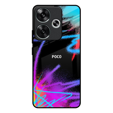 Brushy Color Poco F6 5G Glass Back Cover Online