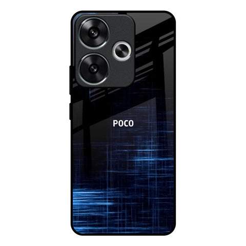 Blue Scratch Poco F6 5G Glass Back Cover Online