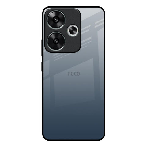 Smokey Grey Color Poco F6 5G Glass Back Cover Online