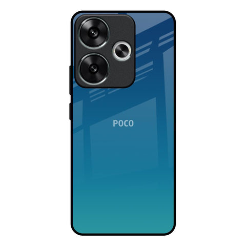 Celestial Blue Poco F6 5G Glass Back Cover Online