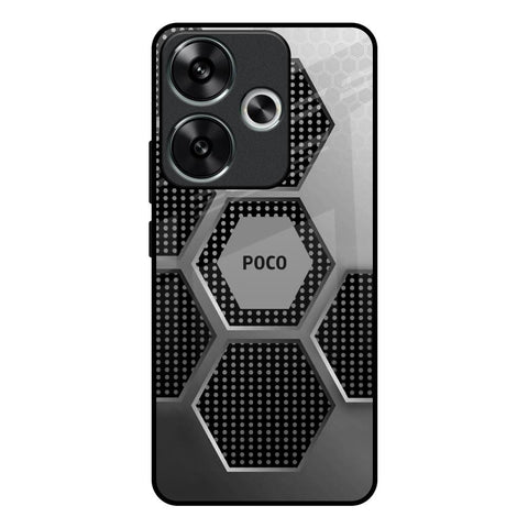 Hexagon Style Poco F6 5G Glass Back Cover Online