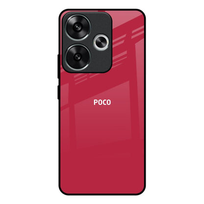Solo Maroon Poco F6 5G Glass Back Cover Online