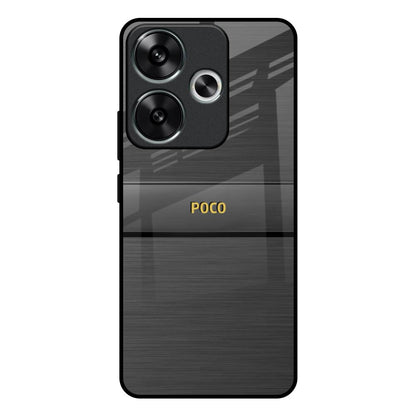 Grey Metallic Glass Poco F6 5G Glass Back Cover Online