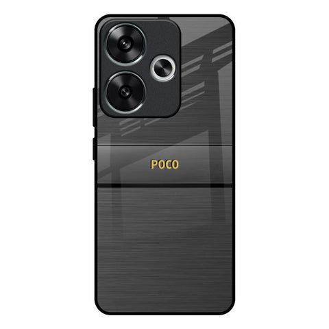 Grey Metallic Glass Poco F6 5G Glass Back Cover Online