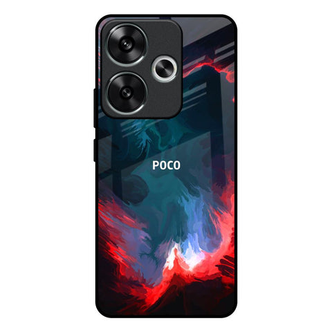 Brush Art Poco F6 5G Glass Back Cover Online