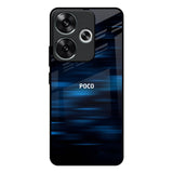 Blue Rough Abstract Poco F6 5G Glass Back Cover Online