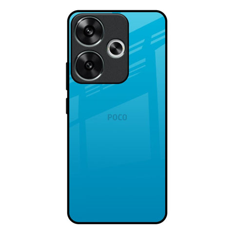 Blue Aqua Poco F6 5G Glass Back Cover Online