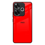 Blood Red Poco F6 5G Glass Back Cover Online