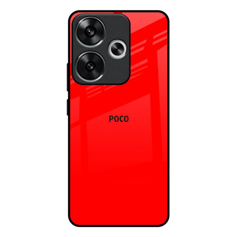 Blood Red Poco F6 5G Glass Back Cover Online