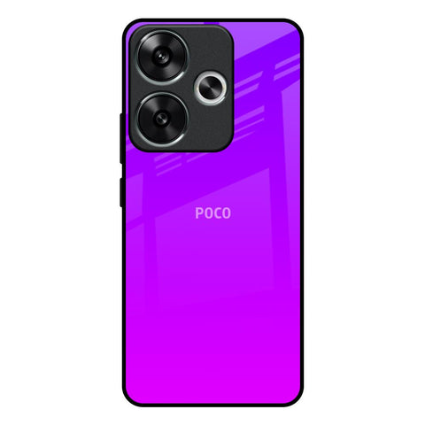 Purple Pink Poco F6 5G Glass Back Cover Online