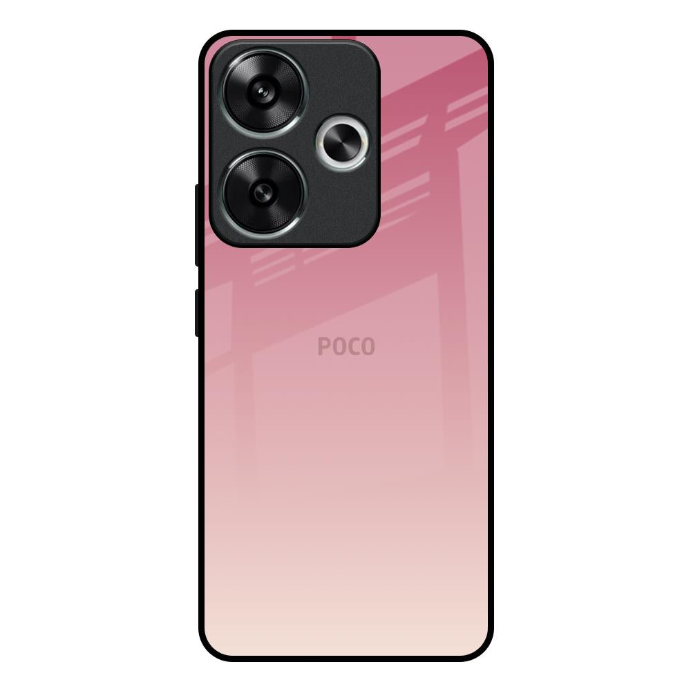 Blooming Pink Poco F6 5G Glass Back Cover Online