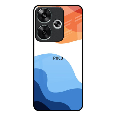 Wavy Color Pattern Poco F6 5G Glass Back Cover Online