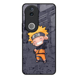 Orange Chubby Vivo V50e 5G Glass Back Cover Online