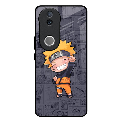 Orange Chubby Vivo V50e 5G Glass Back Cover Online