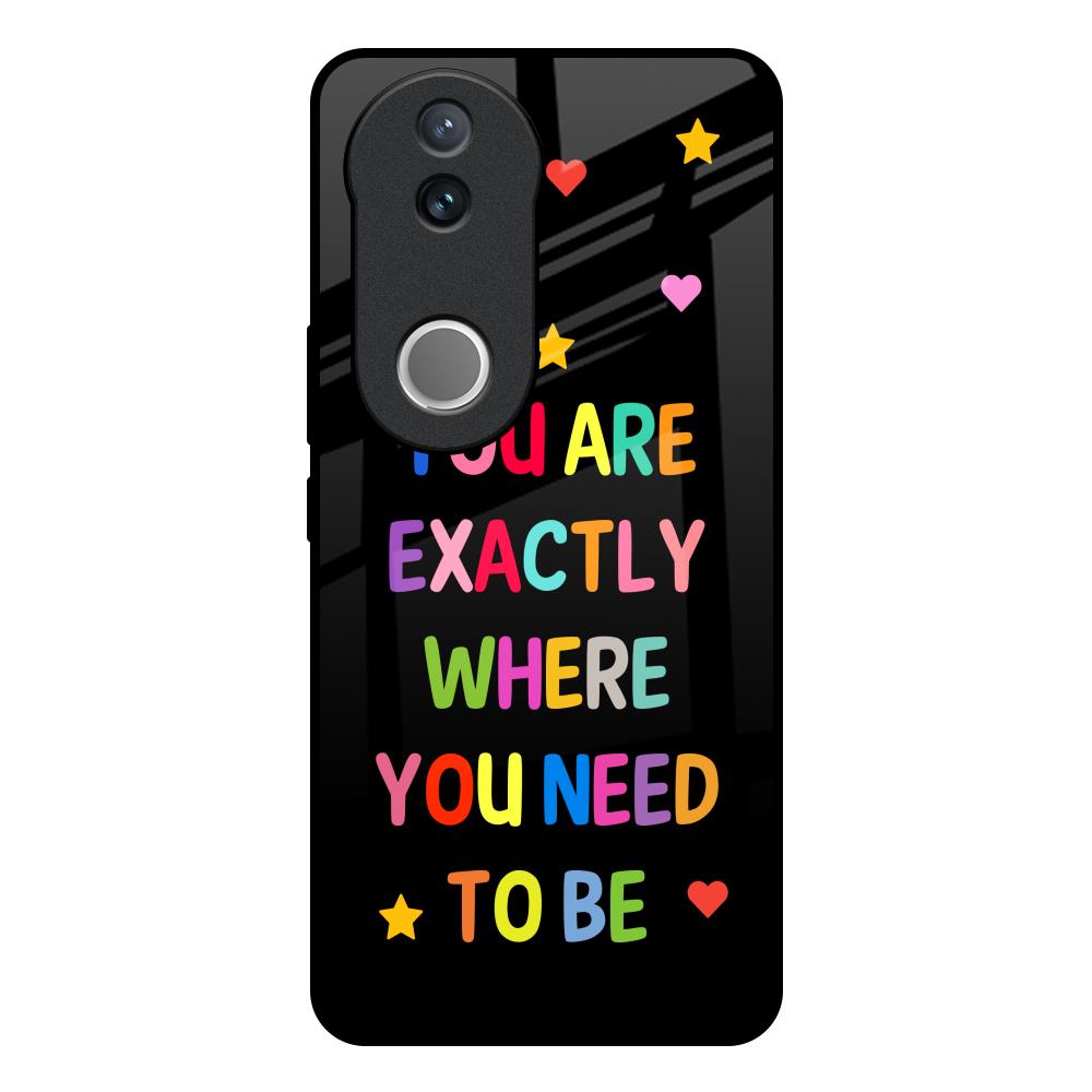 Magical Words Vivo V50e 5G Glass Back Cover Online