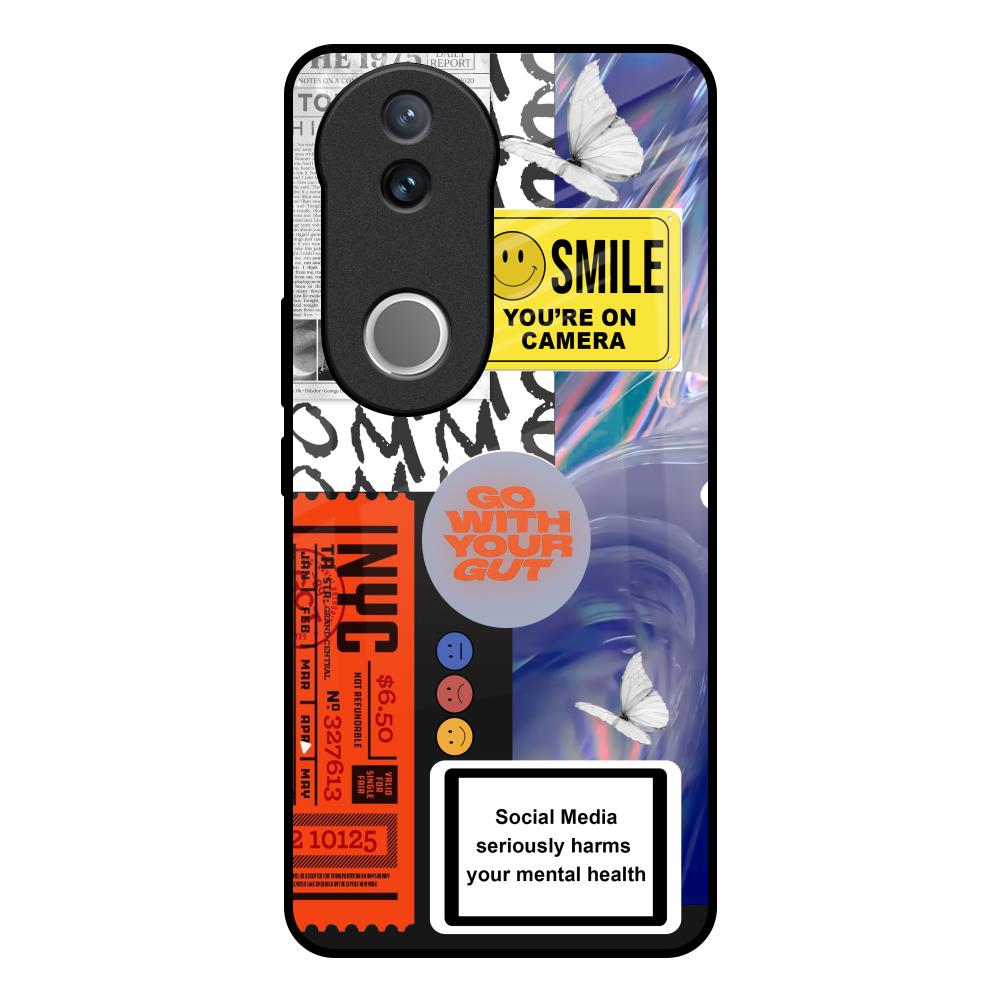 Smile for Camera Vivo V50e 5G Glass Back Cover Online