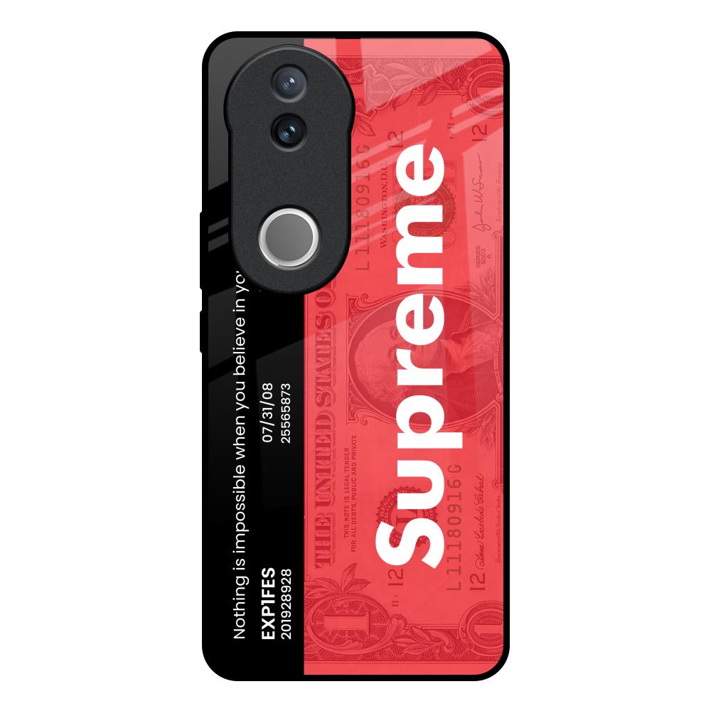 Supreme Ticket Vivo V50e 5G Glass Back Cover Online