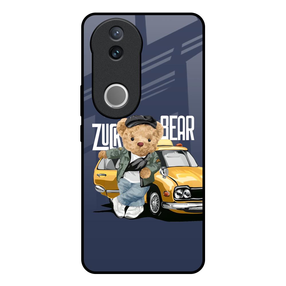 Adventurous Bear Vivo V50e 5G Glass Back Cover Online