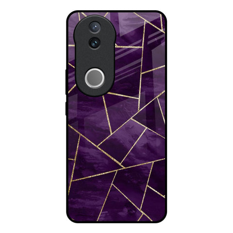 Geometric Purple Vivo V50e 5G Glass Back Cover Online