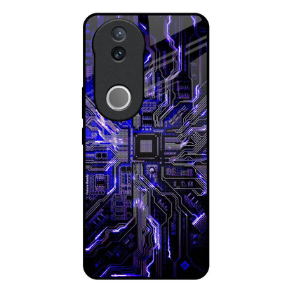 Techno Color Pattern Vivo V50e 5G Glass Back Cover Online