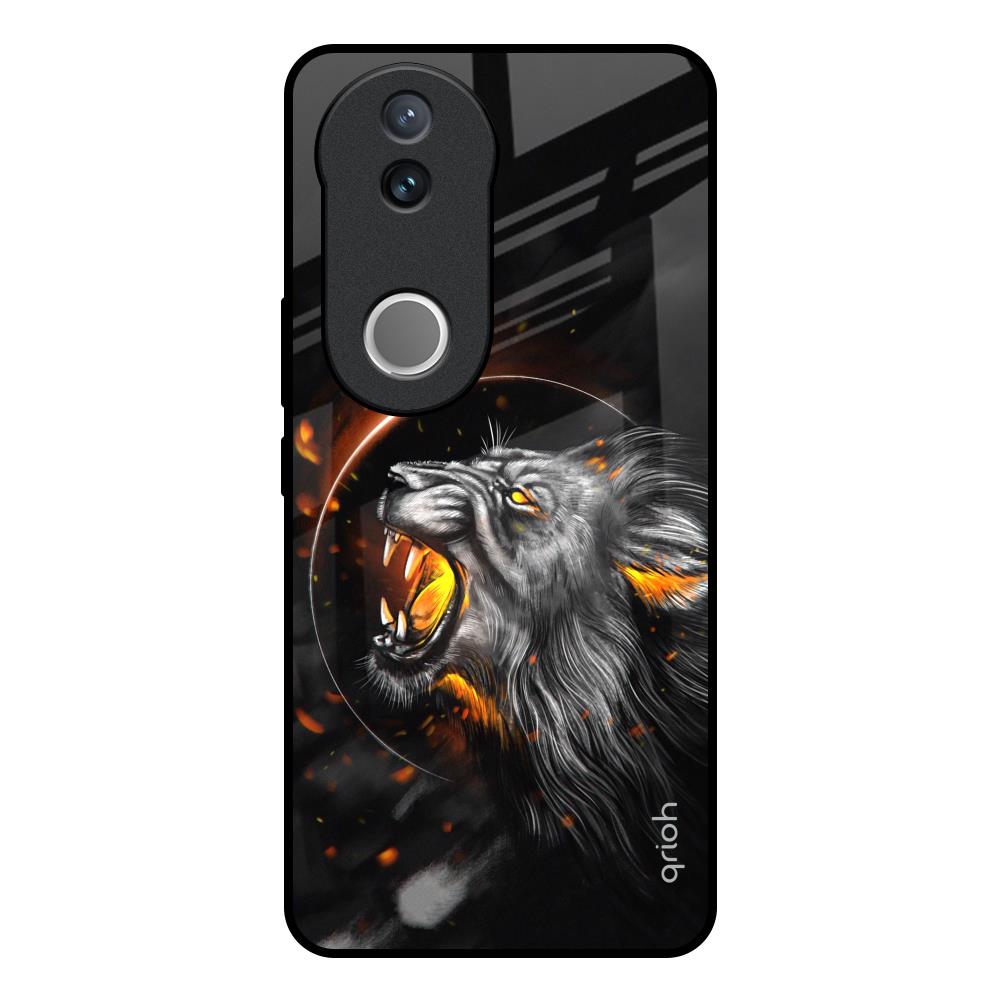 Aggressive Lion Vivo V50e 5G Glass Back Cover Online