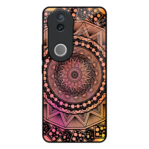 Floral Mandala Vivo V50e 5G Glass Back Cover Online