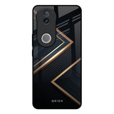 Sleek Golden & Navy Vivo V50e 5G Glass Back Cover Online