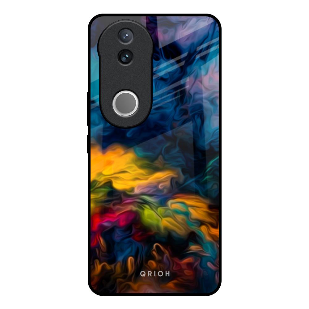 Multicolor Oil Painting Vivo V50e 5G Glass Back Cover Online