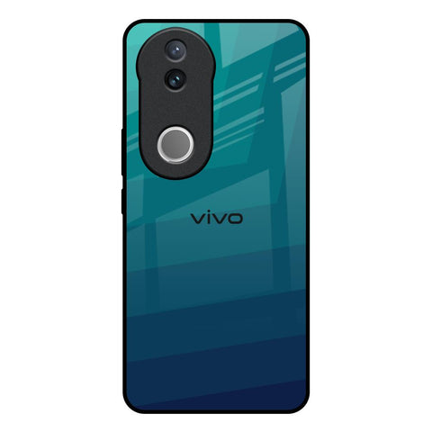 Green Triangle Pattern Vivo V50e 5G Glass Back Cover Online