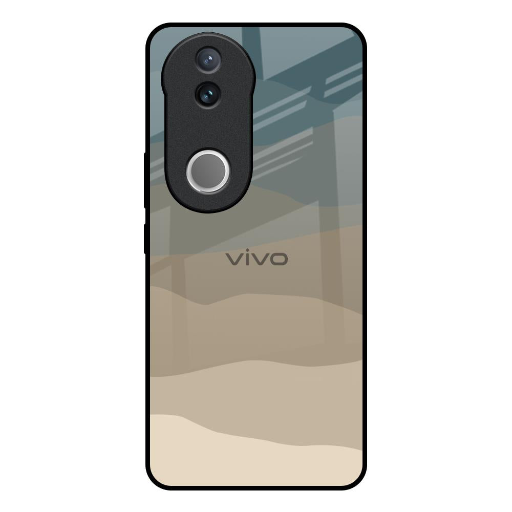 Abstract Mountain Pattern Vivo V50e 5G Glass Back Cover Online