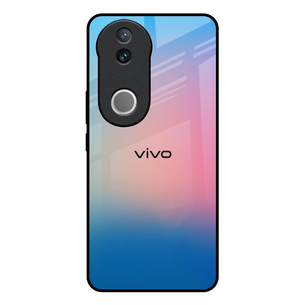 Blue & Pink Ombre Vivo V50e 5G Glass Back Cover Online