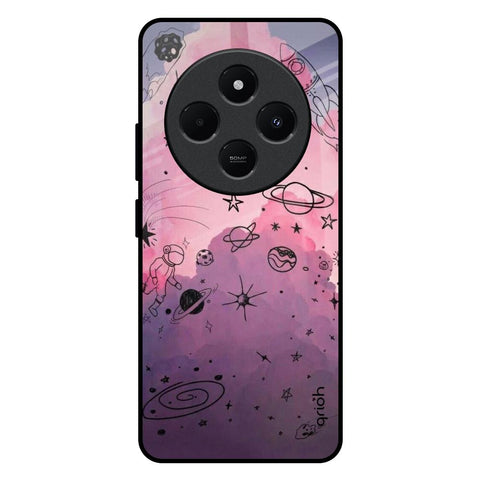 Space Doodles Redmi 14C 5G Glass Back Cover Online