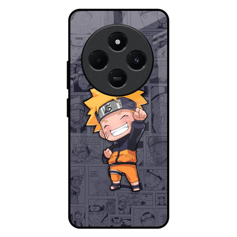 Orange Chubby Redmi 14C 5G Glass Back Cover Online
