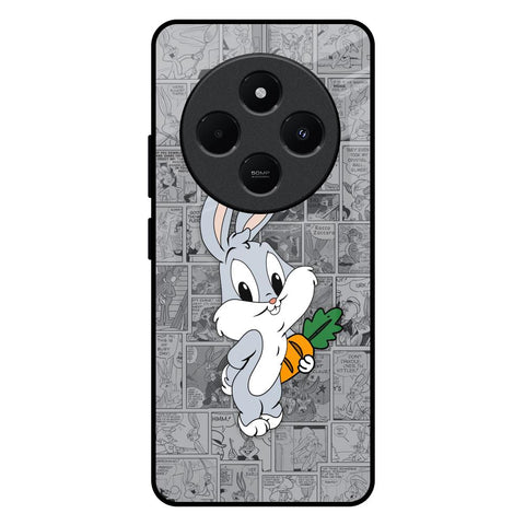 Cute Baby Bunny Redmi 14C 5G Glass Back Cover Online