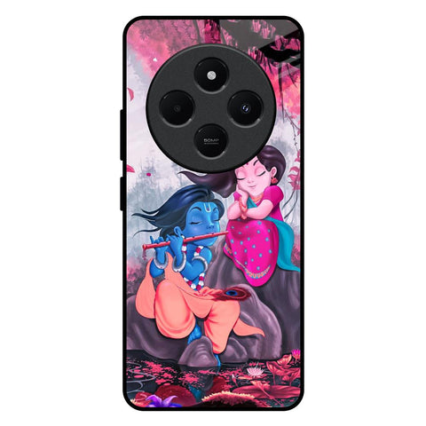 Radha Krishna Art Redmi 14C 5G Glass Back Cover Online