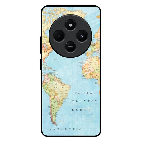 Travel Map Redmi 14C 5G Glass Back Cover Online