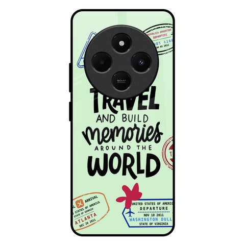 Travel Stamps Redmi 14C 5G Glass Back Cover Online