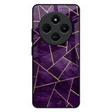 Geometric Purple Redmi 14C 5G Glass Back Cover Online