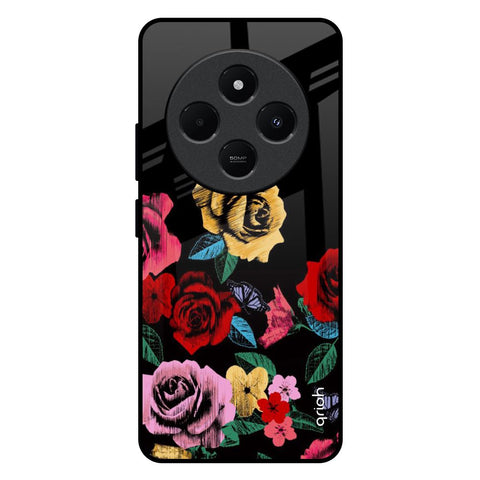 Floral Decorative Redmi 14C 5G Glass Back Cover Online