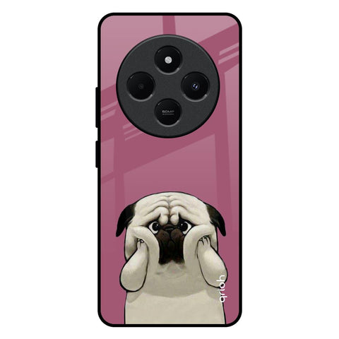 Funny Pug Face Redmi 14C 5G Glass Back Cover Online
