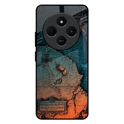 Geographical Map Redmi 14C 5G Glass Back Cover Online