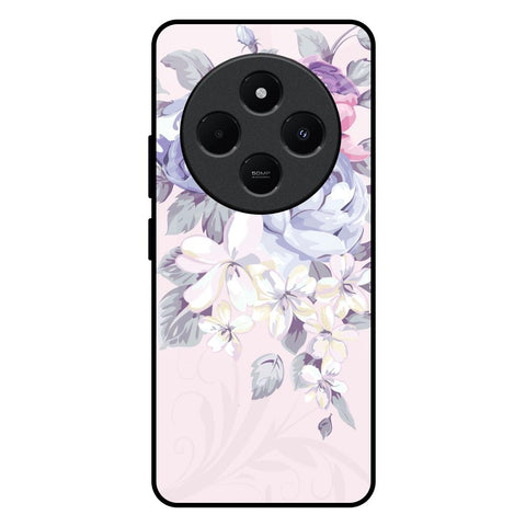 Elegant Floral Redmi 14C 5G Glass Back Cover Online