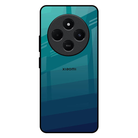 Green Triangle Pattern Redmi 14C 5G Glass Back Cover Online
