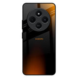 Orange Black Fusion Redmi 14C 5G Glass Back Cover Online