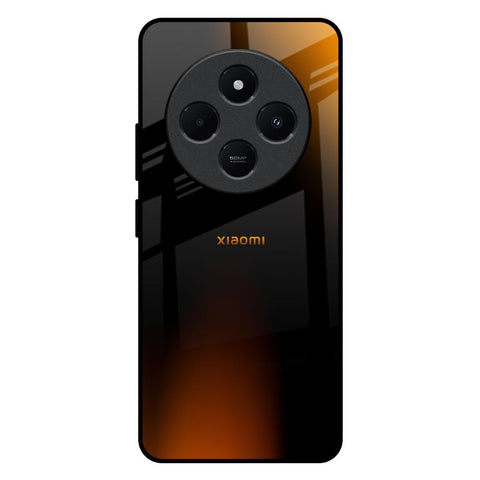 Orange Black Fusion Redmi 14C 5G Glass Back Cover Online