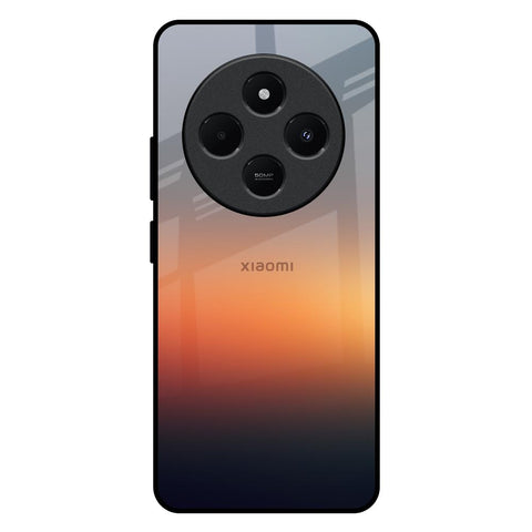 Aesthetic Orange Redmi 14C 5G Glass Back Cover Online